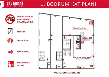 1. Bodrum Kat Planı